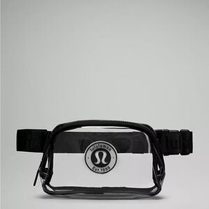lululemon athletica Transparent Black Belt Bag